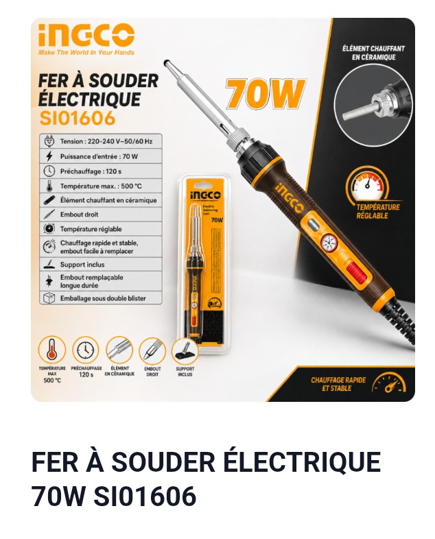 FER À SOUDER ÉLECTRIQUE 70 W SI01606