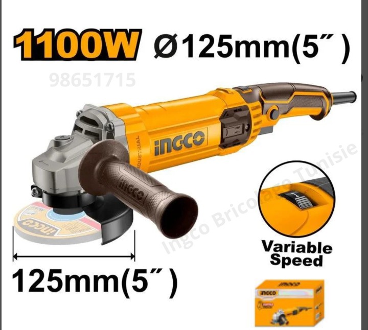 Meule à disque 1100w vitesse AG1100385
