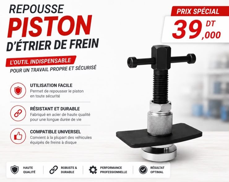 Repousse piston d'étrier de frein 