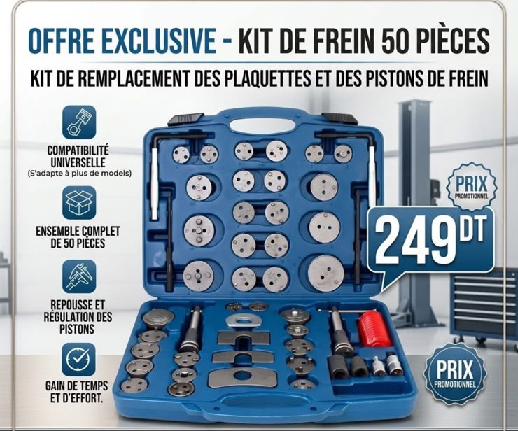 Kit de frein 50 pièces 
