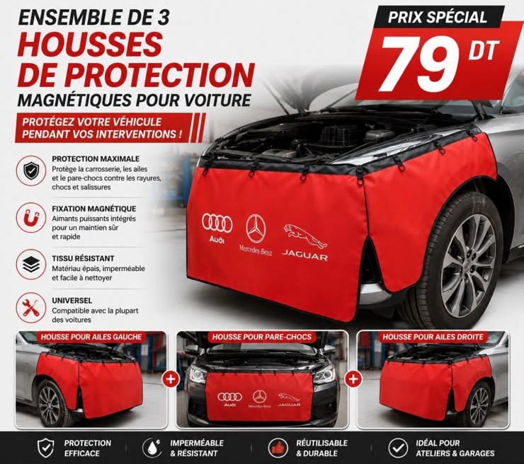 Ensemble de 3 housses de protection 