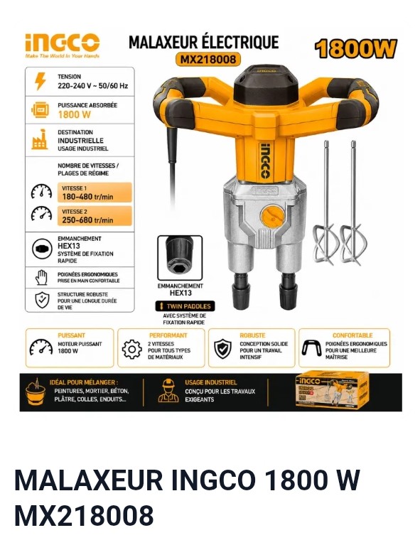 MALAXEUR INGCO 1800 W MX218008