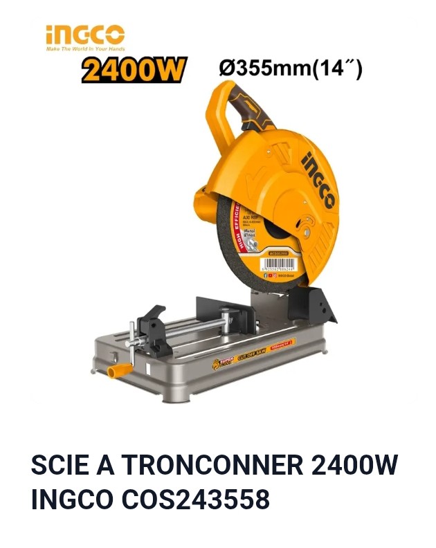 Scie à tronçonner 2400w INGCO cos243558