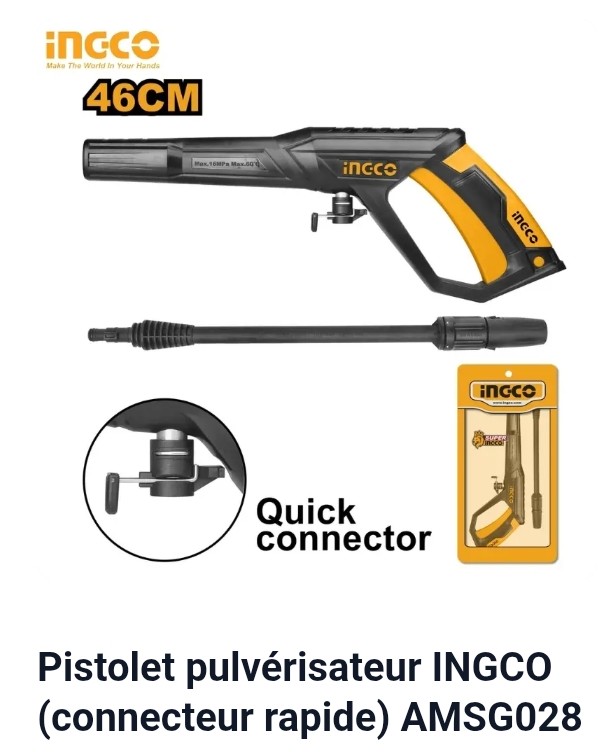 PISTOLET PULVÉRISATEUR INGCO (CONNECTER RAPIDE) AMSG028