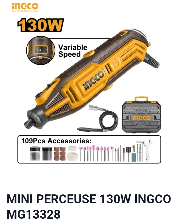 MINI PERCEUSE 130W INGCO MG13328