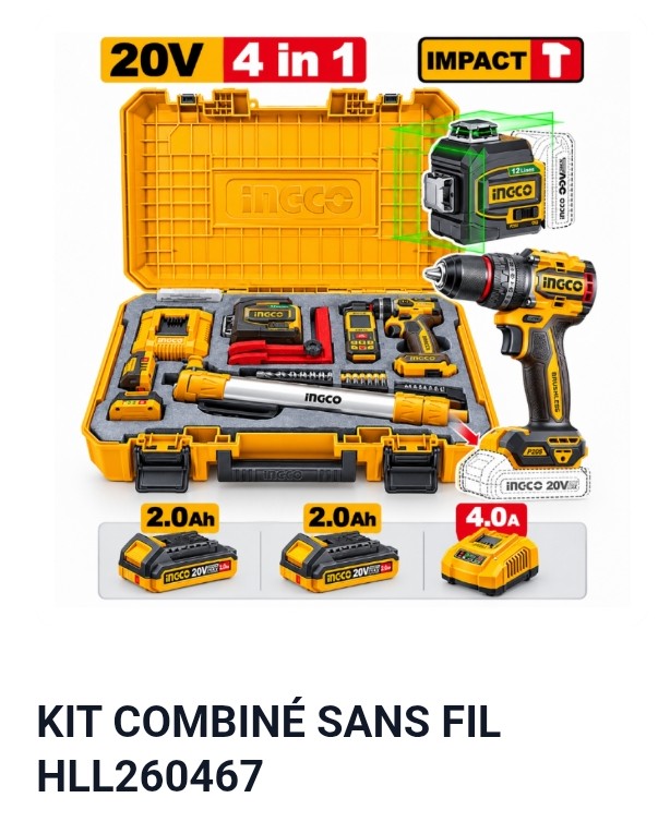 KIT COMBINÉ SANS FIL HLL260467