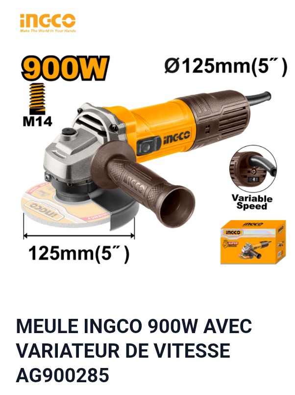MEULE INGCO 900W AVEC VARIATEUR DE VITESSE AG900285